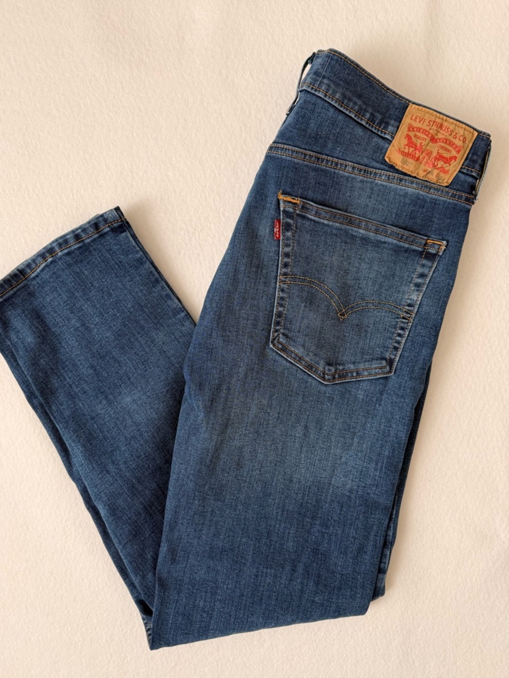 Levi’s 502 Regular Taper Jeans Medium Wash Size 36x34